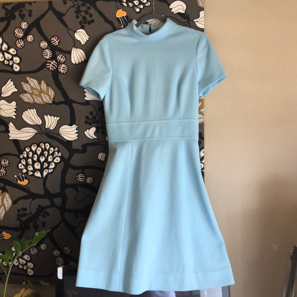 Vintage baby blue shift dress